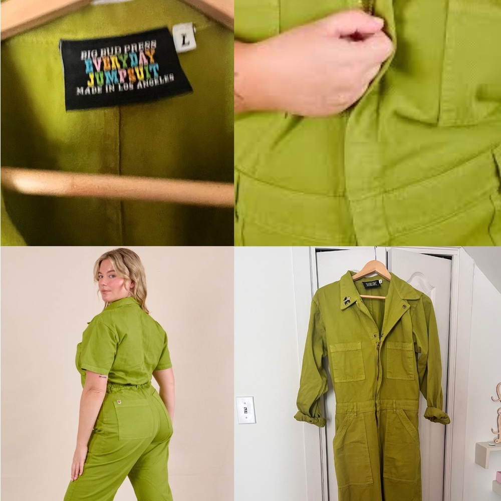 Big Bud Press | long sleeve “Gross Green” Jumpsuit
